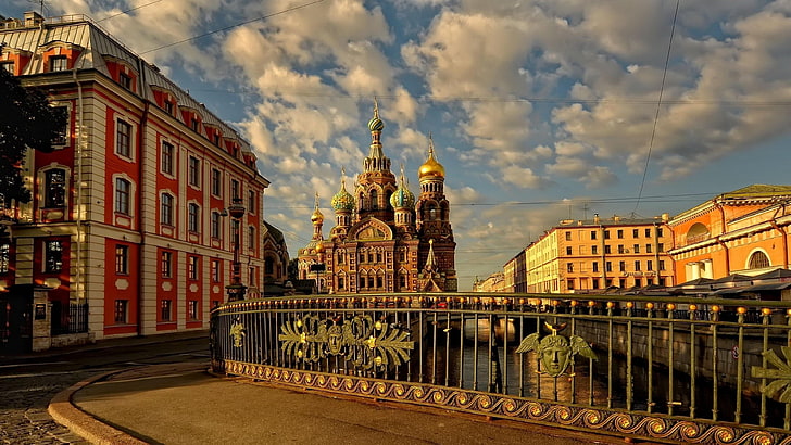 sky, landmark, russia, city, urban area, street view, cityscape, HD wallpaper