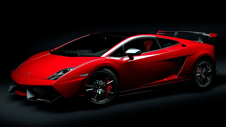Lamborghini Gallardo, red, LP560-4, desktop, HD wallpaper