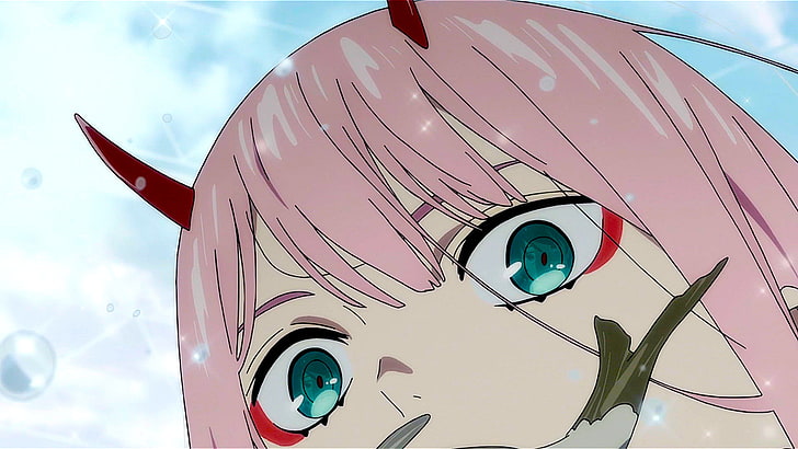 pink haired female anime, Darling in the FranXX, Zero Two (Darling in the FranXX)