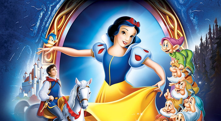 Disney Snow White, Disney Snow White and the Seven Dwarfs digital wallpaper, HD wallpaper