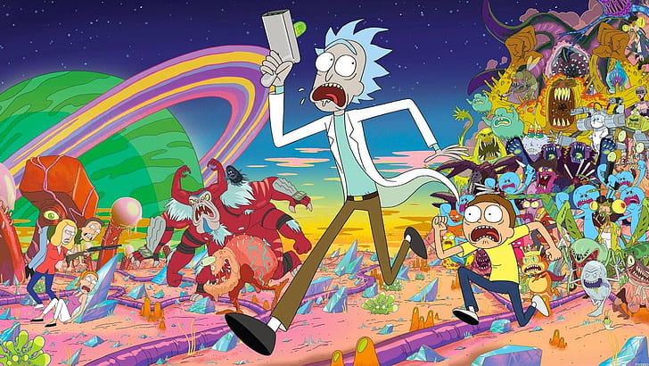 Monsters, Smith, Cartoon, Aliens, Sanchez, Rick, Rick and Morty