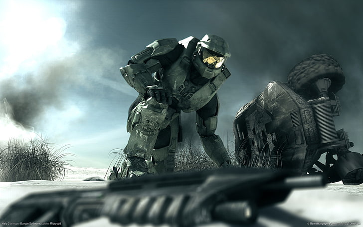 Halo, video games, Halo 2, Spartans, Master Chief, military, HD wallpaper