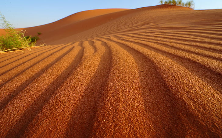 Desert Sand HD, brown sands, nature, HD wallpaper