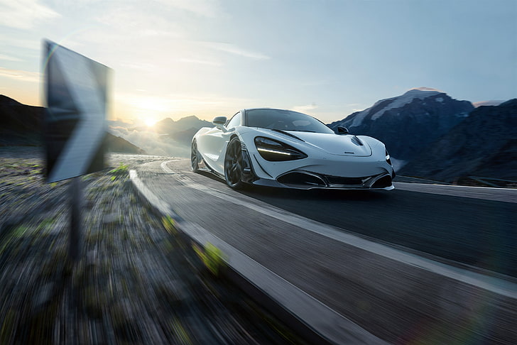 mclaren 720s, 2018 cars, hd, 4k, blurred motion, mode of transportation HD wallpaper