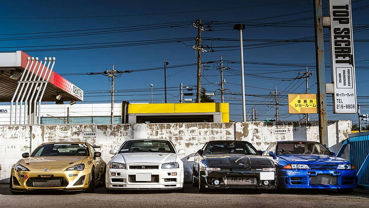 Nissan Skyline GT-R R34, Toyota Supra, car, Toyota GT-86, Nissan GT-R R32