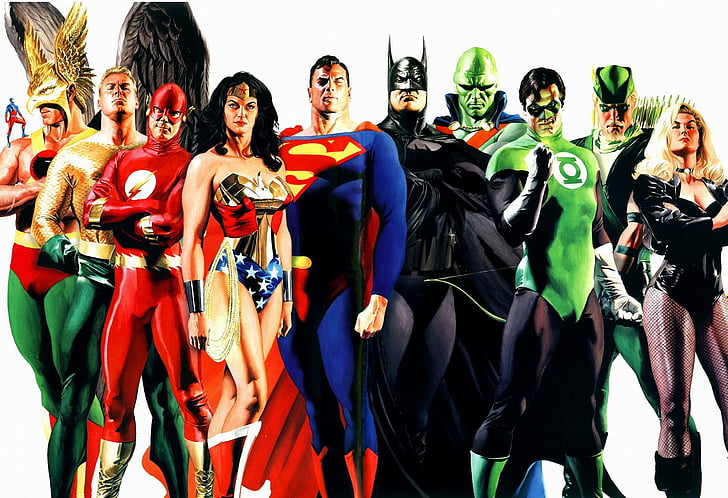 Comics, Justice League Of America, Aquaman, Atom (DC Comics)