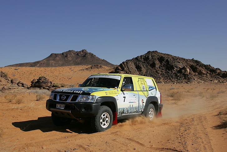 Nissan Patrol, rally, offroad, event, cars, HD wallpaper