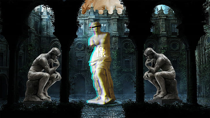 Download wallpaper 1920x1080 sculpture statue bust full hd hdtv fhd  1080p hd background
