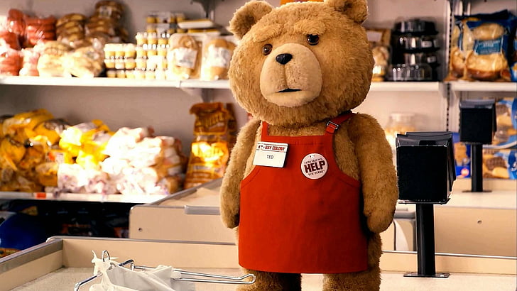 Hd Wallpaper Movie Ted Ted Movie Character Store Retail Indoors Toy Wallpaper Flare