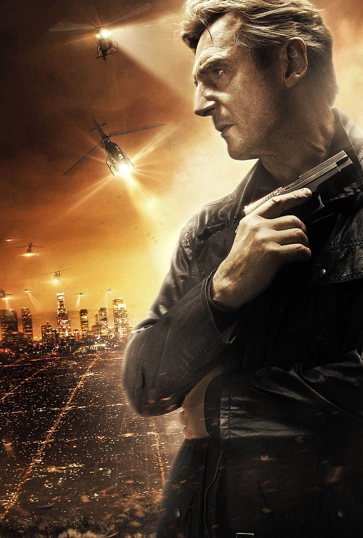 Taken 3, Promos, movie poster, Liam Neeson, actor, city, architecture, HD wallpaper