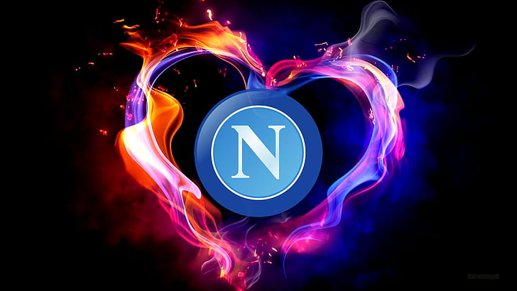 Soccer, S.S.C. Napoli, Emblem, Logo, HD wallpaper
