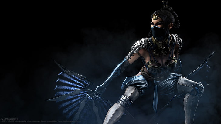 Mortal Kombat Kitana illustration, Mortal Kombat X, futuristic