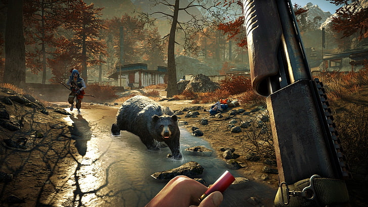 game application screenshot, video games, Far Cry 4, mammal, domestic