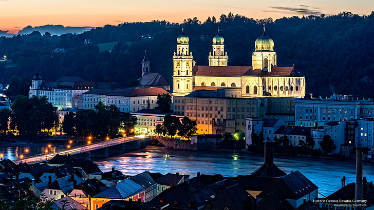 Historic Passau, Bavaria, Germany, Europe, HD wallpaper