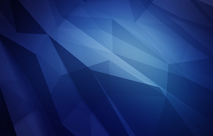 Shapes, Polygons, Blue, backgrounds, abstract, pattern, design, HD wallpaper