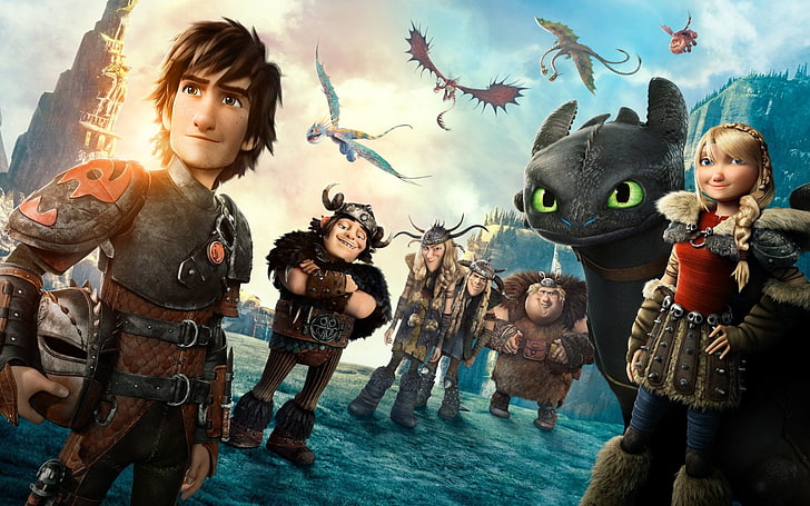 How to train your dragon wallpaper, Movie, How to Train Your Dragon 2
