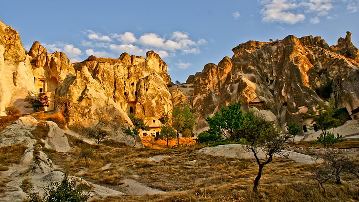 Cappadocia, rock, rock - object, rock formation, solid, scenics - nature, HD wallpaper