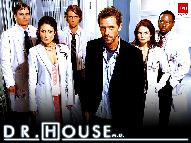 Dr. House illustration, TV Show, Allison Cameron, Eric Foreman