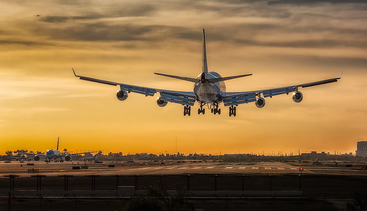 747, British Airways, Harbor International Airport, Phoenix Sky, HD wallpaper