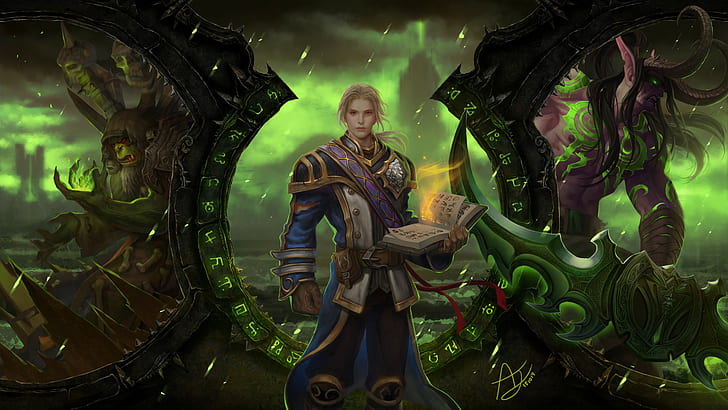 Anduin Wrynn  Guldan  Illidan Stormrage  World of Warcraft: Legion  video games   World of Warcraft