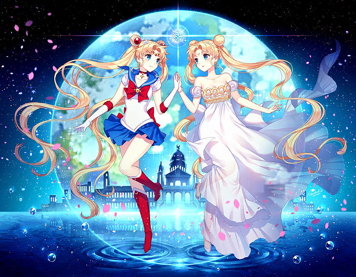 Sailor Moon, anime, anime girls, representation, creativity, HD wallpaper