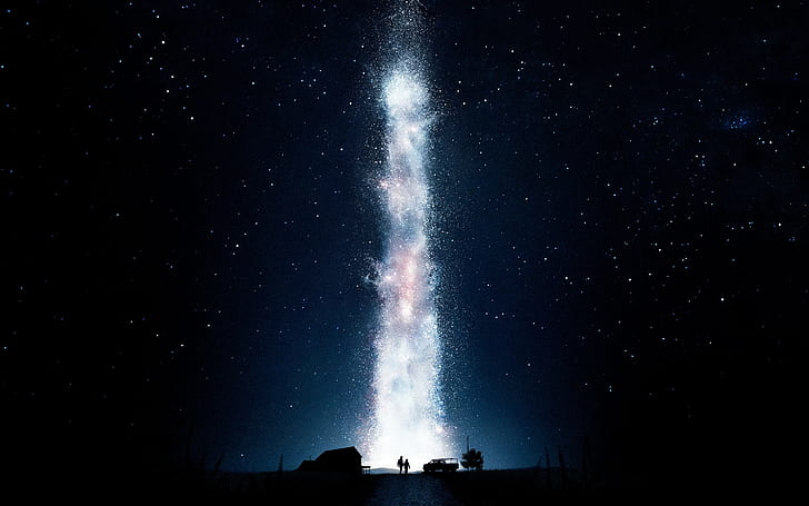 Interstellar (movie), movies, night, space, stars, sky