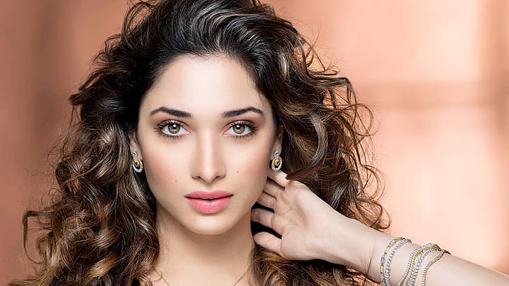 model, actress, face, red lipstick, hands in hair, studio, indian model, HD wallpaper