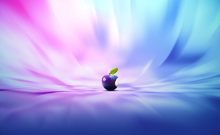 Purple Apple, purple apple clip art, Computers, Mac, Colorful, HD wallpaper