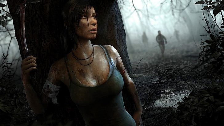 untitled, Lara Croft, Rise of the Tomb Raider, one person, tree