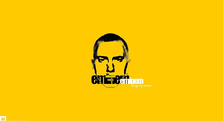 HD wallpaper: Eminem, Eminem portrait wallpaper, Music, communication,  yellow | Wallpaper Flare