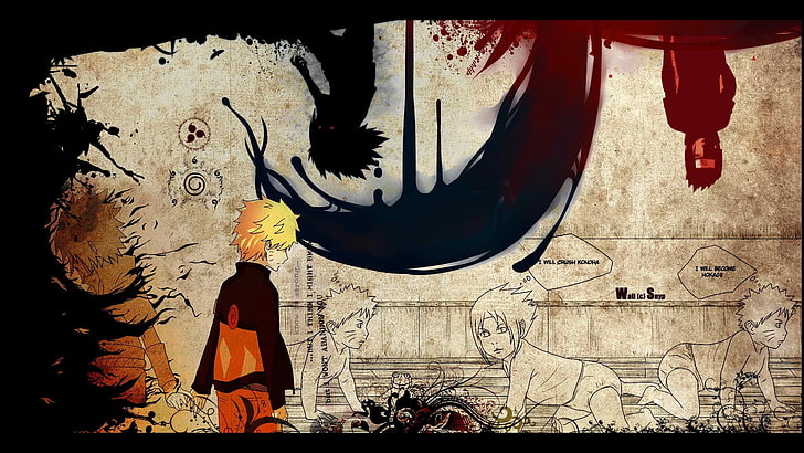 Naruto and Sasuke digital wallpaper, Naruto Shippuuden, Uchiha Sasuke, HD wallpaper