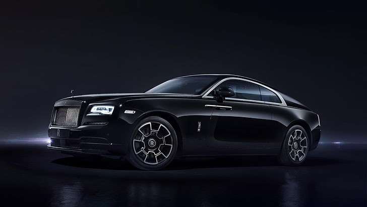 black car, luxury car, luxury vehicle, rolls royce, rolls royce wraith, HD wallpaper