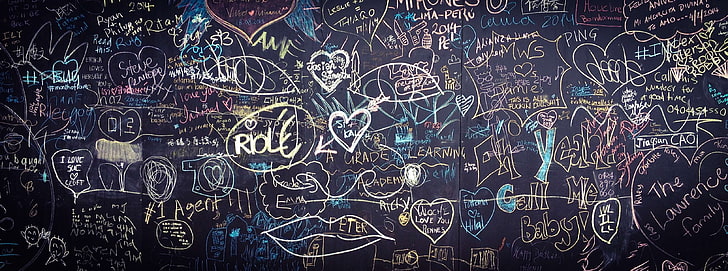 backdrop, blackboard, chalk, chalkboard, doodle, drawing, drawn, HD wallpaper