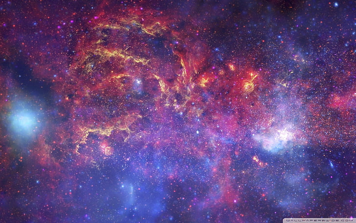 Galaxy digital wallpaper, space, digital art, astronomy, star - space