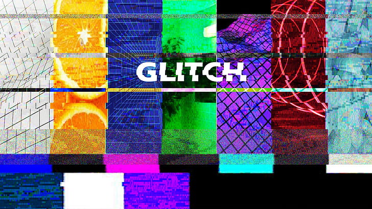glitch art, colorful, vaporwave, HD wallpaper