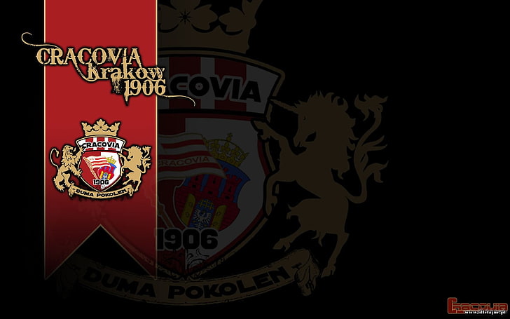 Cracovia Kraków, Ekstraklasa, Poland, Polish, soccer, text, HD wallpaper