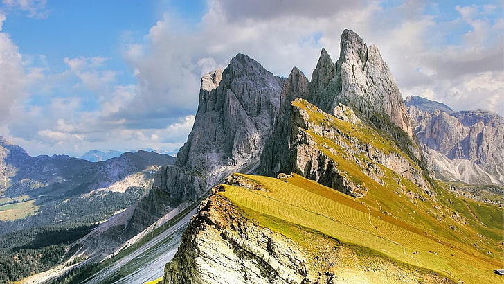 high mountain, italy, dolomites, val gardena, alps, bolzano