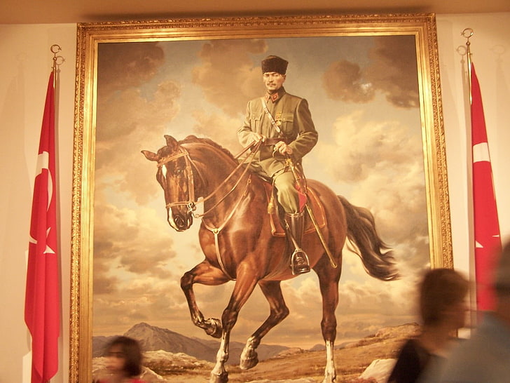 Mustafa Kemal Atatürk, mammal, domestic animals, horse, livestock