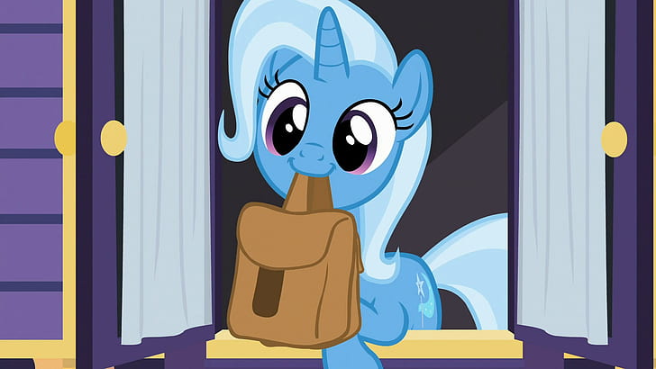 My Little Pony, Trixie (pony), representation, no people, blue