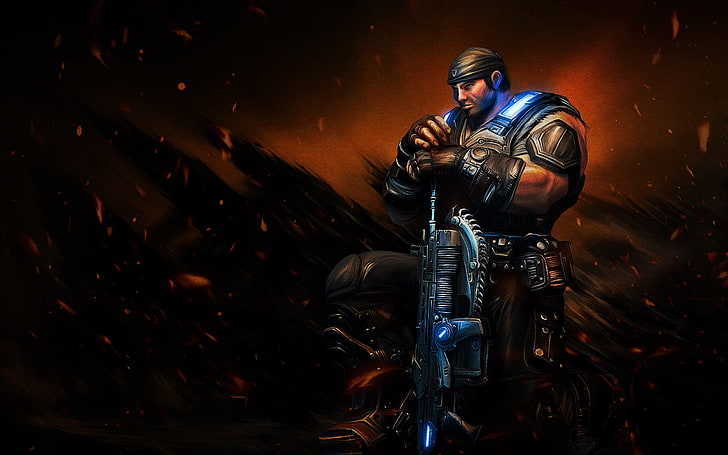 Sergeant Marcus Michael Fenix Gears of War, one person, clothing