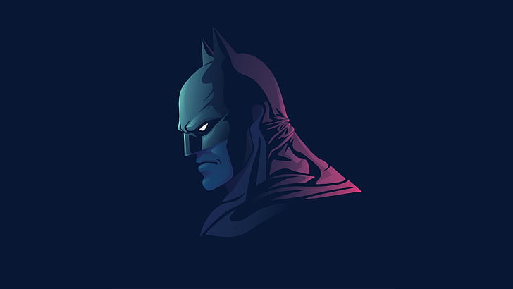 artwork, Batman, minimalism, DC Comics, superhero, HD wallpaper