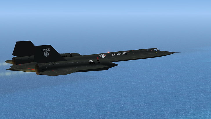 black and gray hunting knife, Lockheed SR-71 Blackbird, military