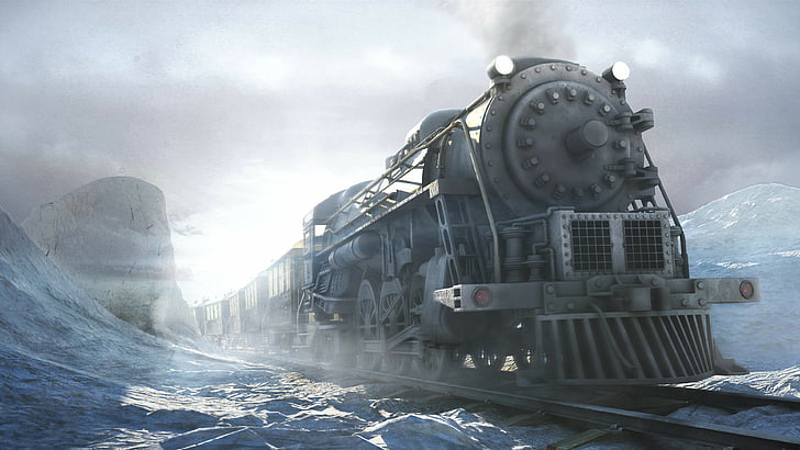 HD wallpaper: steam engine train poster, Syberia, game, quest, snow, winter  | Wallpaper Flare