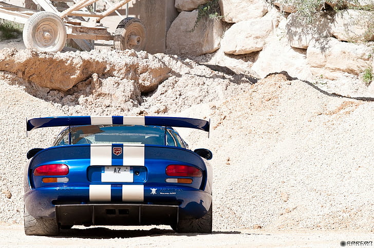 Dodge Viper, blue cars, vehicle, HD wallpaper