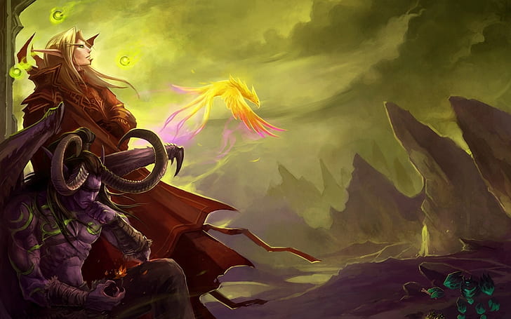 World of Warcraft: The Burning Crusade   World of Warcraft  Illidan  video games  Kaelthas  Outland, HD wallpaper