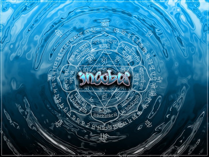 Incubus logo, Band (Music), Incubus (Music), technology, blue, HD wallpaper