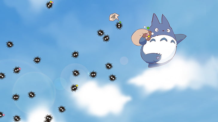 My Neighbor Totoro wallpaper, the sky, clouds, anime, Spirited Away