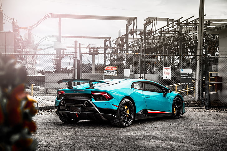 Lamborghini, Lamborghini Huracan Performante, Blue Car, Sport Car, HD wallpaper