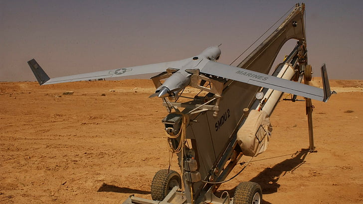 gray artificial military plane, ScanEagle, drone, UAV, U.S. Army, HD wallpaper