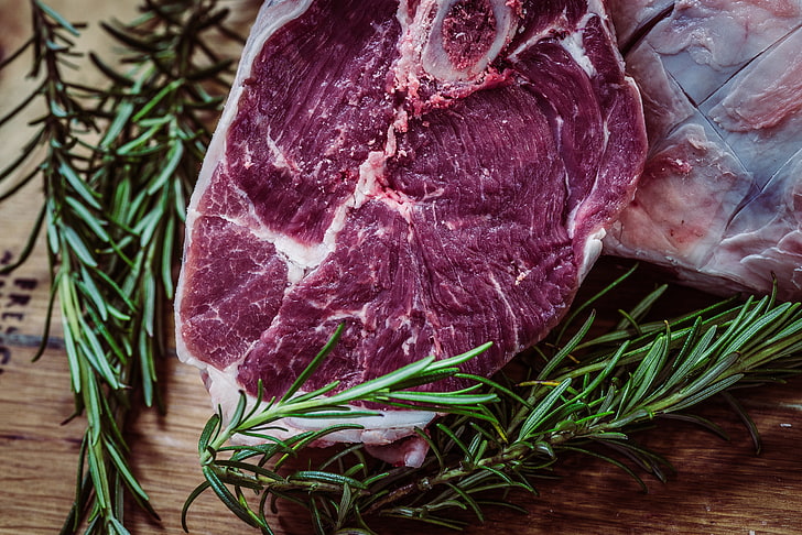 raw meat, steak, beef, rosemary, food, raw Food, freshness, fillet